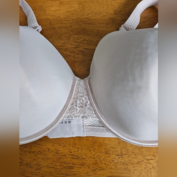 VANITY FAIR Womens Off White, Taupe Lightly Lined, Underwire Bra - Size 42DD - Picture 2 of 5
